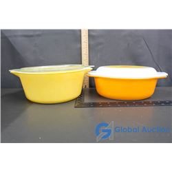 (2) Pyrex Casserole Dishes w/ Lids