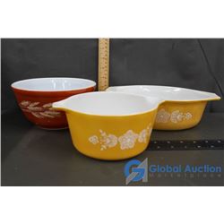 (3) Pyrex Dishes