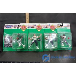 (4) NIB Starting Line Up Figures