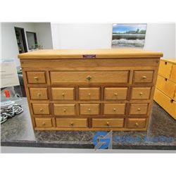 Vincent Devita Studios Displays Oak Cabinet