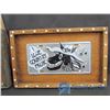 Image 2 : (2) Barn Board Framed Vanity Plates