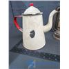 Image 2 : Vintage Enamel Tea Pot, Lantern and Clay Jug