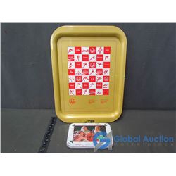Coca-Cola Tray, Card Tin and Pencil Sharpener