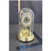 Image 1 : Mirado Quartz Glass Dome Pedestal Clock (made in Germany)