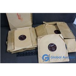 (2) Boxes of 78 RPM Canadian Accordian Instiute Lessons