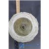 Image 3 : Vintage Spun Light Fixture and Bag of Decorative Stones
