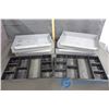 Image 1 : (4) Metal Cash Drawers with (2) Money Trays