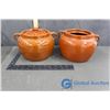 Image 2 : (2) Stone Jugs with one Lid