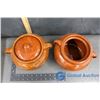 Image 3 : (2) Stone Jugs with one Lid