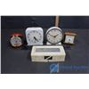 Image 1 : (4) Vintage Alarm Clocks and Door Bell