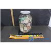Image 1 : Glass Jar of Vintage Match Books and XL Match Book