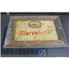 Image 1 : Metal Imperial Marvelube Wood Framed Advertising Sign