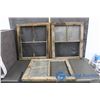 Image 1 : (3) Wood Barn Windows