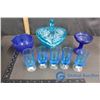 Image 1 : Blue Glass Items