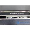 Image 3 : (4) Electric Philishave in Cases and Ceramic Container with Lid