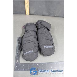 Snotek X-Series Dry-Tek Black Ski Mitts