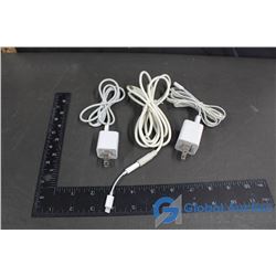 (2) iPhone Charger Cord and Adaptor Plugs & Earphones Cord and Adaptor End