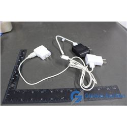 (3) Samsung Charge Cords and Adaptor Plugs