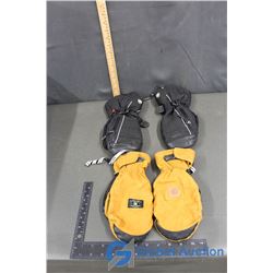 DC Ski Mitts and Roots Black Ski Mitts