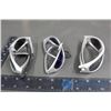 Image 2 : (3) New Pairs of Copper Silver Coloured Sunglasses