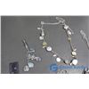 Image 3 : (5) Silver Coloured Necklaces and a Silver Coloured Pendant