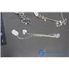 Image 4 : (5) Silver Coloured Necklaces and a Silver Coloured Pendant