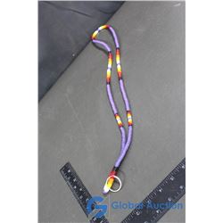 Beaded Multicoloured Lanyard
