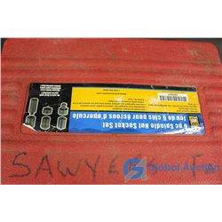 Power Fist 6 Pc Spindle Nut Socket Set With Case