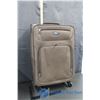 Image 1 : Skyway Medium Size Light Brown Suitcase on Wheels