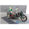 Image 2 : Tin Wind-Up Motorcycle and Side Car