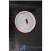 Image 8 : (5) Piece Red & White Enamel Pots with Lids