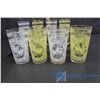 Image 4 : Set of (8) Vintage Glasses & Caddy