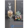 Image 1 : Decanter & Jar of Game Pieces
