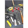 Image 2 : Assortment of Hammers, Files, Tapes, Saw Blade, Utility Knife/Blades, Chisel, Bottle Openers, etc.