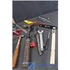 Image 3 : Assortment of Hammers, Files, Tapes, Saw Blade, Utility Knife/Blades, Chisel, Bottle Openers, etc.