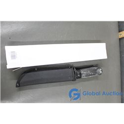NIB Black Handle Knife with Nylon Shealth