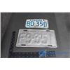 Image 1 : 1943 Sask Plate and 1976 Motor Bike Plate
