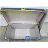 Image 3 : Blue Metal Trunk - Missing One Handle & No Key