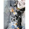 Image 2 : Tote of Assorted Unused Trailer Wheel Hubs; Caps & Bearings
