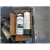 Image 3 : Tote of Assorted Belts; Trailer Parts & Montana Green Tractor Paint
