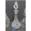 Image 3 : (4) Glass Decanters