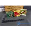Image 3 : Wooden Shell Box, Cardboard Ammo Sign & (9) Vintage Shell Boxes