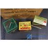Image 4 : Wooden Shell Box, Cardboard Ammo Sign & (9) Vintage Shell Boxes