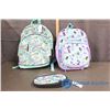 Image 1 : (2) Tracker Backpacks one with Lunch Box One With Pencil Case