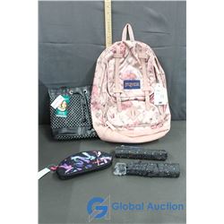 Jansport Backpack, Lunch Box, Case and Umbrella
