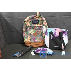 Jansport Backpack, Lunch Box, Case and Umbrella