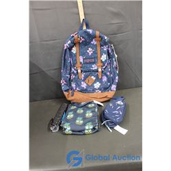 Jansport Backpack, Lunch Box, Case and Umbrella