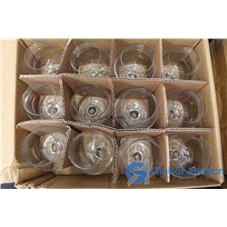 A Dozen Martini Glasses and 4 Dozen Brandy Glasses