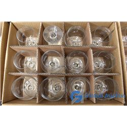 A Dozen Martini Glasses and 4 Dozen Brandy Glasses