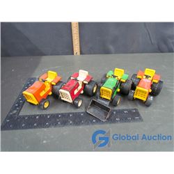 (4) Tonka Tractors